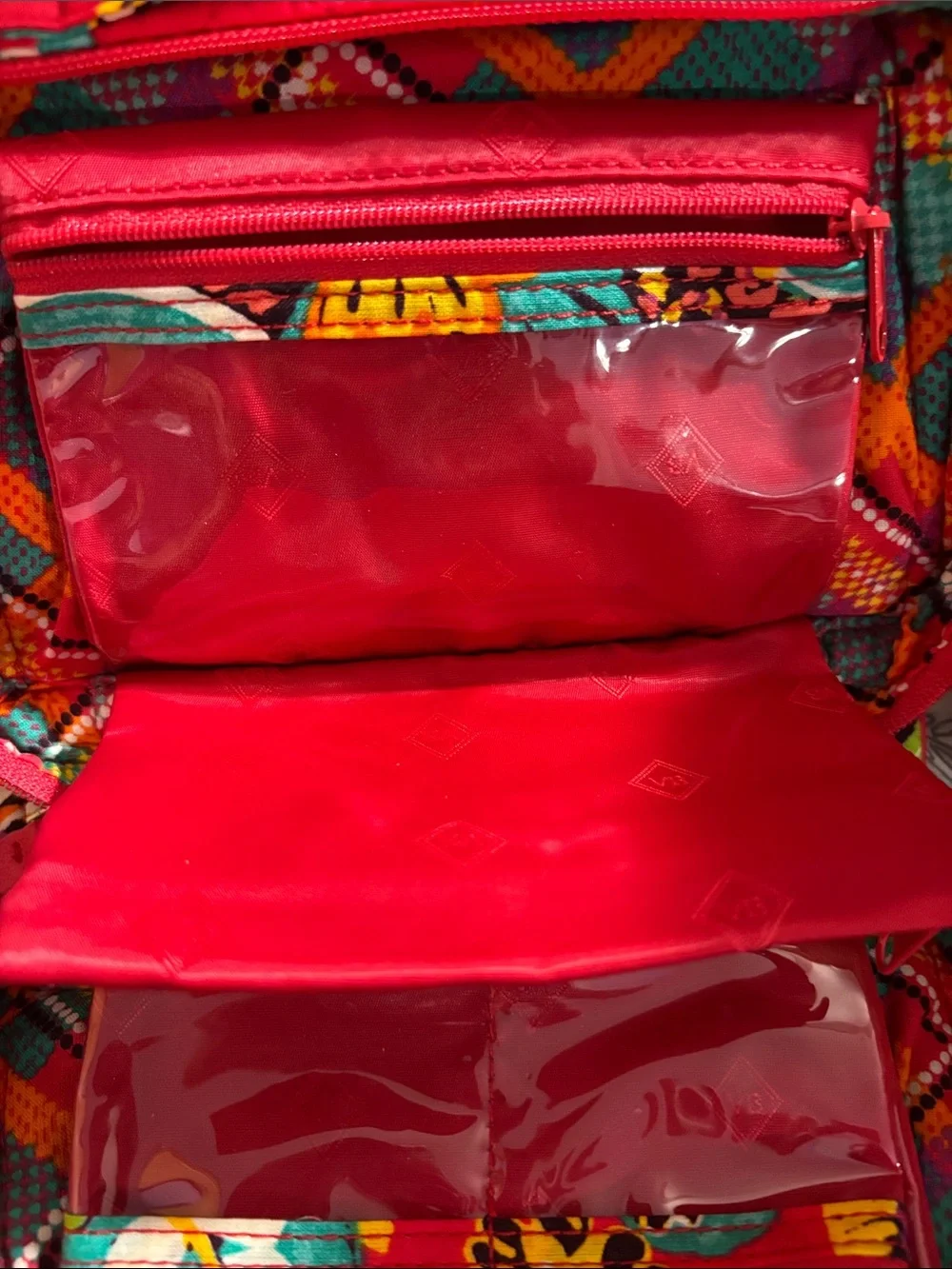 Vera Bradley Rumba print Vivian hobo bag and small Cosmetic Pouch